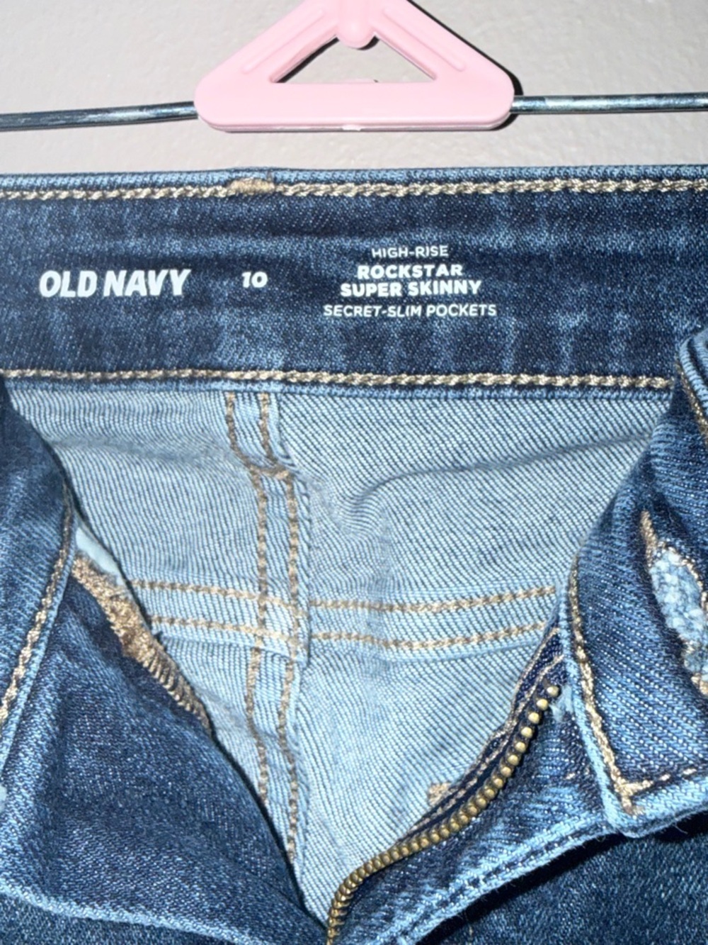 Stack of 5 Old Navy Skinny Jeans - Assorted Blue and Gray Tones 10x30 - Picture 3 of 15